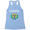 reindeer christmas Racerback Tank