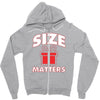 size matters Zipper Hoodie