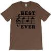 Best Dad Ever Funny Music Note T-Shirt