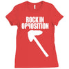 rock in opposition Ladies Fitted T-Shirt