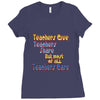 teachers give, share, care Ladies Fitted T-Shirt