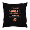 i wear peach for some special to me Throw Pillow