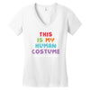 This Is My Human Costume I'm Really a Unicorn Women's V-Neck T-Shirt