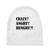 crazy angry hungry Baby Beanies