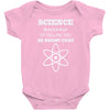 science is gods   atheism Baby Onesie