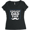 Coolest Dad Ever Women's Triblend Scoop T-shirt