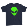 uomo alieno ufo stampa verde fluo divertente mitiche Youth Tee