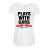 Plays With Cars Maternity Scoop Neck T-shirt
