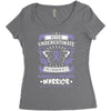 Never Underestimate The Strength Of A Hodgkins Cancer Warrior Women's Triblend Scoop T-shirt