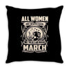 women march Throw Pillow