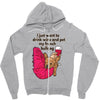 hi quality frenchie Zipper Hoodie