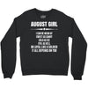 Super August Girl Crewneck Sweatshirt