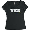 yes i know Women's Triblend Scoop T-shirt
