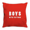 boys with tattoos Throw Pillow