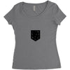 Free Birds Pocket Women's Triblend Scoop T-shirt
