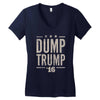 dump trump Women's V-Neck T-Shirt