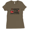 chemistry is like cooking Ladies Fitted T-Shirt
