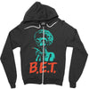 b Zipper Hoodie
