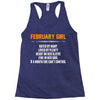 February Girl Hated By Many Racerback Tank