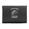fitness fit taco in my mouth funny food eating healthy exercise gym Accessory Pouches