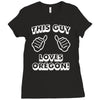 this guy loves oregon Ladies Fitted T-Shirt