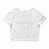 little man mustache first Crop Top