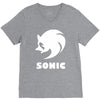 sonic uomo donna bambino sega videogames V-Neck Tee