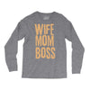 wife mom boss Long Sleeve Shirts