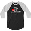 i love cats it's people who annoy me 3/4 Sleeve Shirt