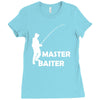 aster baiter mens rude fishing Ladies Fitted T-Shirt