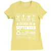 Born In September Ladies Fitted T-Shirt