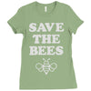 save the bees (2) Ladies Fitted T-Shirt