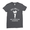 hillbilly hog wrestling champ Ladies Fitted T-Shirt