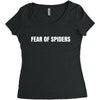 fear of spiders Women's Triblend Scoop T-shirt