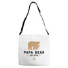 papa bear Adjustable Strap Totes