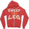 sweep the leg Zipper Hoodie