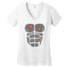 gunshot gorilla chest tee Women's V-Neck T-Shirt