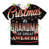 Merry Christmas To Grandma Of Great Awesome All Over Women's T-shirt