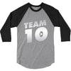team 10 silver 3/4 Sleeve Shirt