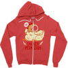 chicken permission Zipper Hoodie