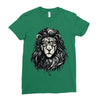 nerd  lion Ladies Fitted T-Shirt