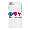 peace love wine iPhone 7 Case