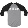 Life Begins at Forty 1978 the Birth of Legends 3/4 Sleeve Shirt