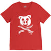 pig bacon cross bones pirate V-Neck Tee