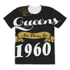 queens are born in 1960 All Over Women's T-shirt