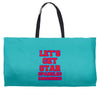 star spangled hammered Weekender Totes