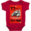 vintage tt race poster, ideal gift or birthday present Baby Bodysuit