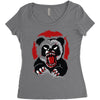 angry panda Women's Triblend Scoop T-shirt