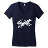 okami tribute wolf ladies Women's V-Neck T-Shirt