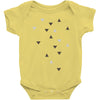DOWN UP / scandi white / warm grey / flax / lavender Baby Onesie